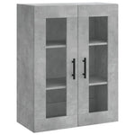 Betonszürke szerelt fa magasszekrény 69,5 x 34 x 180 cm 5