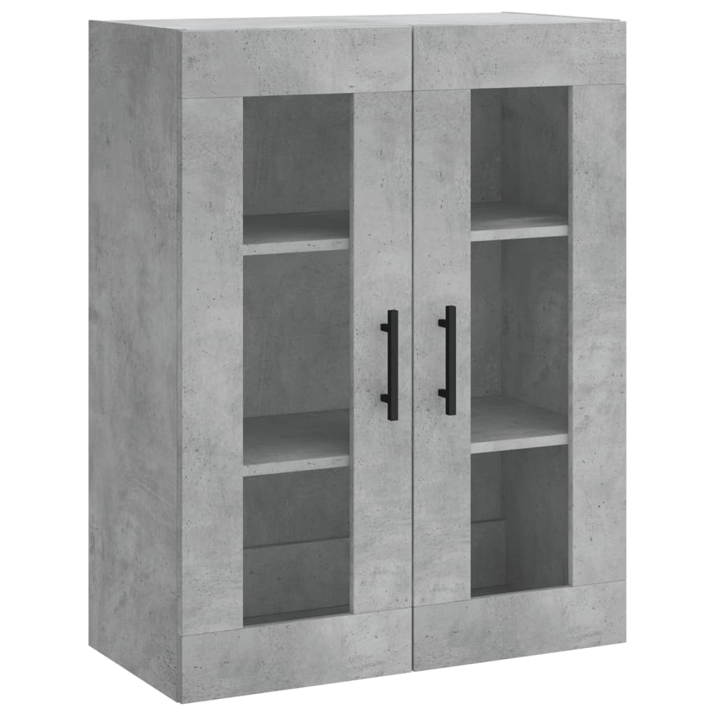 Betonszürke szerelt fa magasszekrény 69,5 x 34 x 180 cm 5