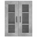 Betonszürke szerelt fa magasszekrény 69,5 x 34 x 180 cm 6