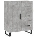 Betonszürke szerelt fa magasszekrény 69,5 x 34 x 180 cm 7