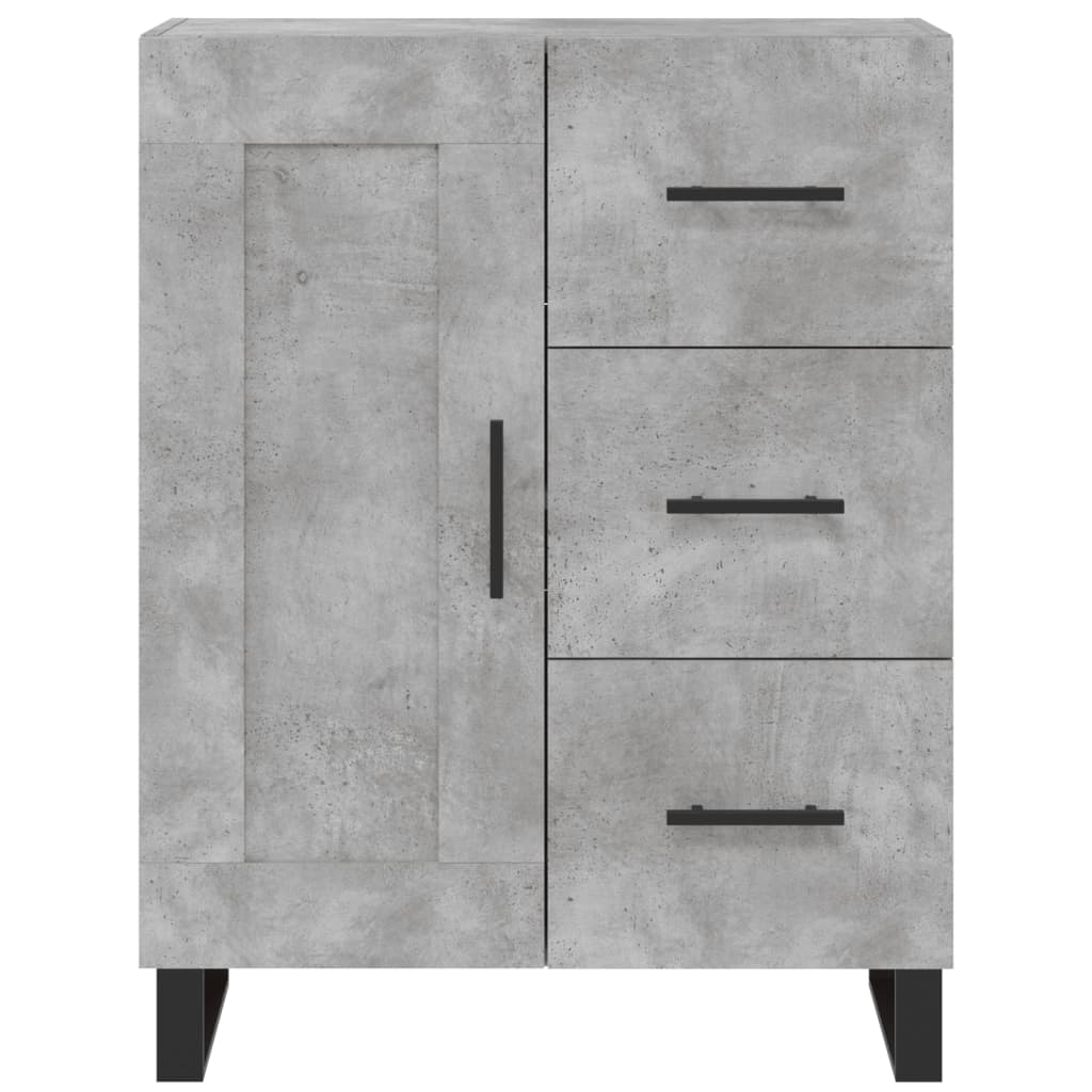 Betonszürke szerelt fa magasszekrény 69,5 x 34 x 180 cm 8