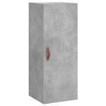 Betonszürke szerelt fa magasszekrény 34,5x34x180 cm 5