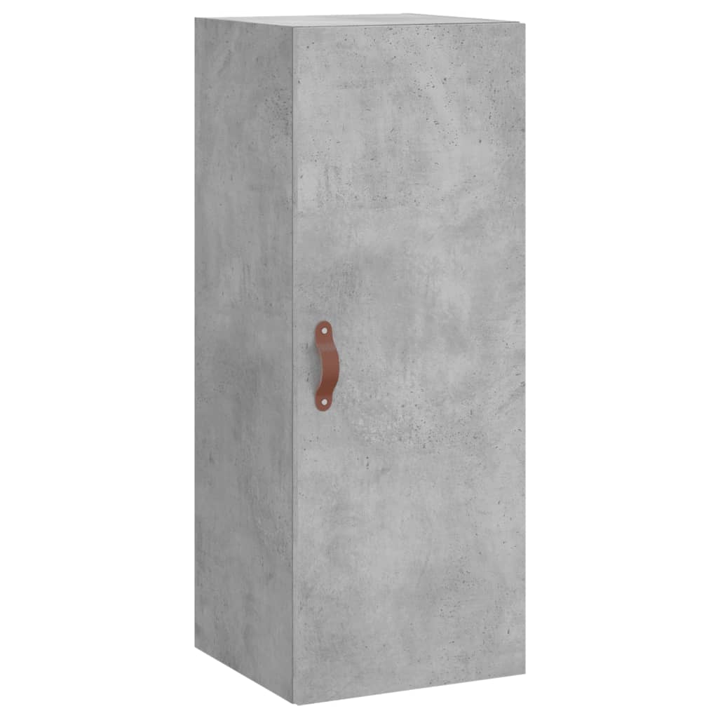 Betonszürke szerelt fa magasszekrény 34,5x34x180 cm 5