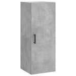Betonszürke szerelt fa magasszekrény 34,5x34x180 cm 7