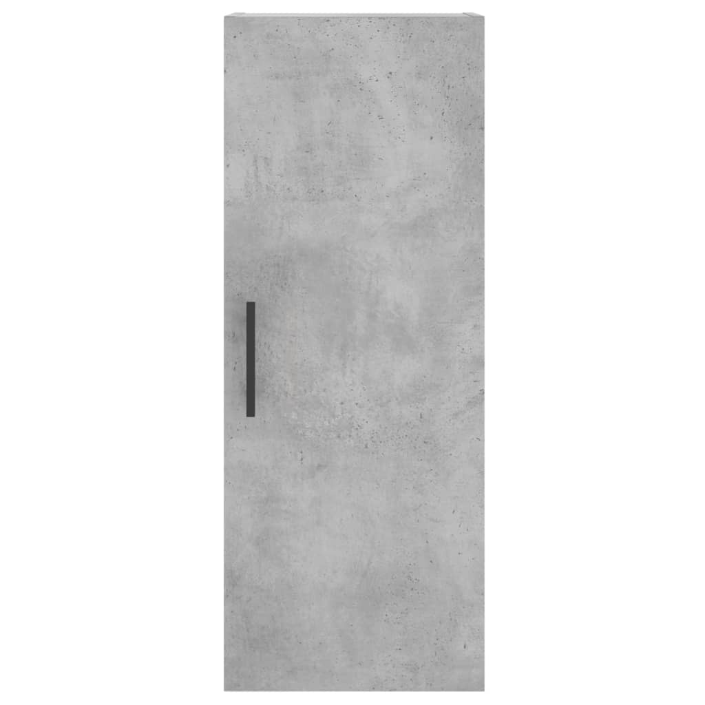 Betonszürke szerelt fa magasszekrény 34,5x34x180 cm 8