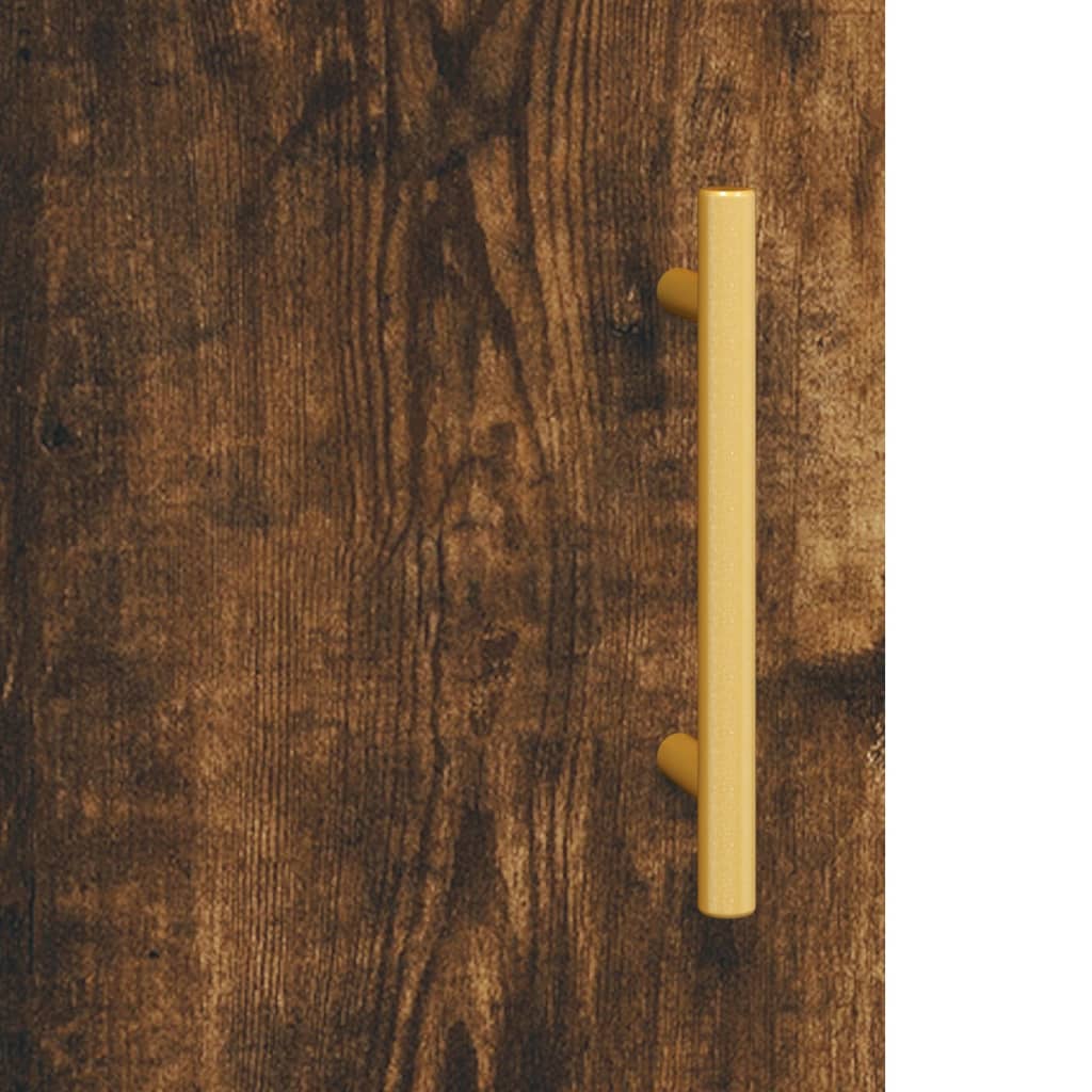 Füstös tölgy színű szerelt fa magasszekrény 34,5x34x180 cm 10
