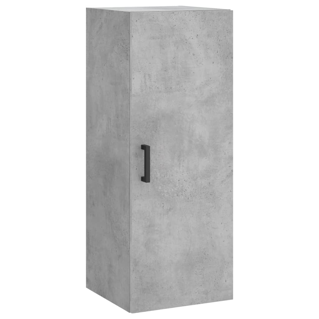 Betonszürke szerelt fa magasszekrény 34,5x34x180 cm 5