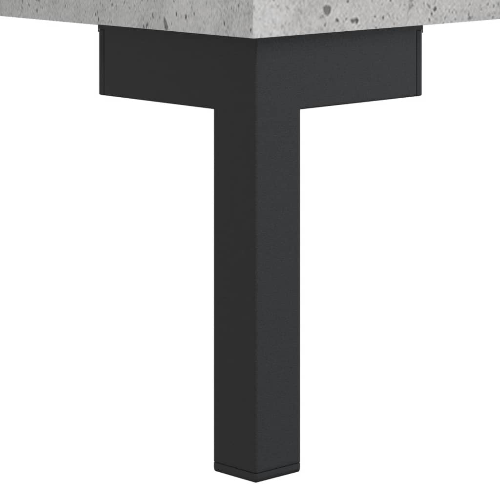 Betonszürke szerelt fa magasszekrény 34,5x34x180 cm 11