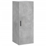 Betonszürke szerelt fa magasszekrény 34,5x34x180 cm 5