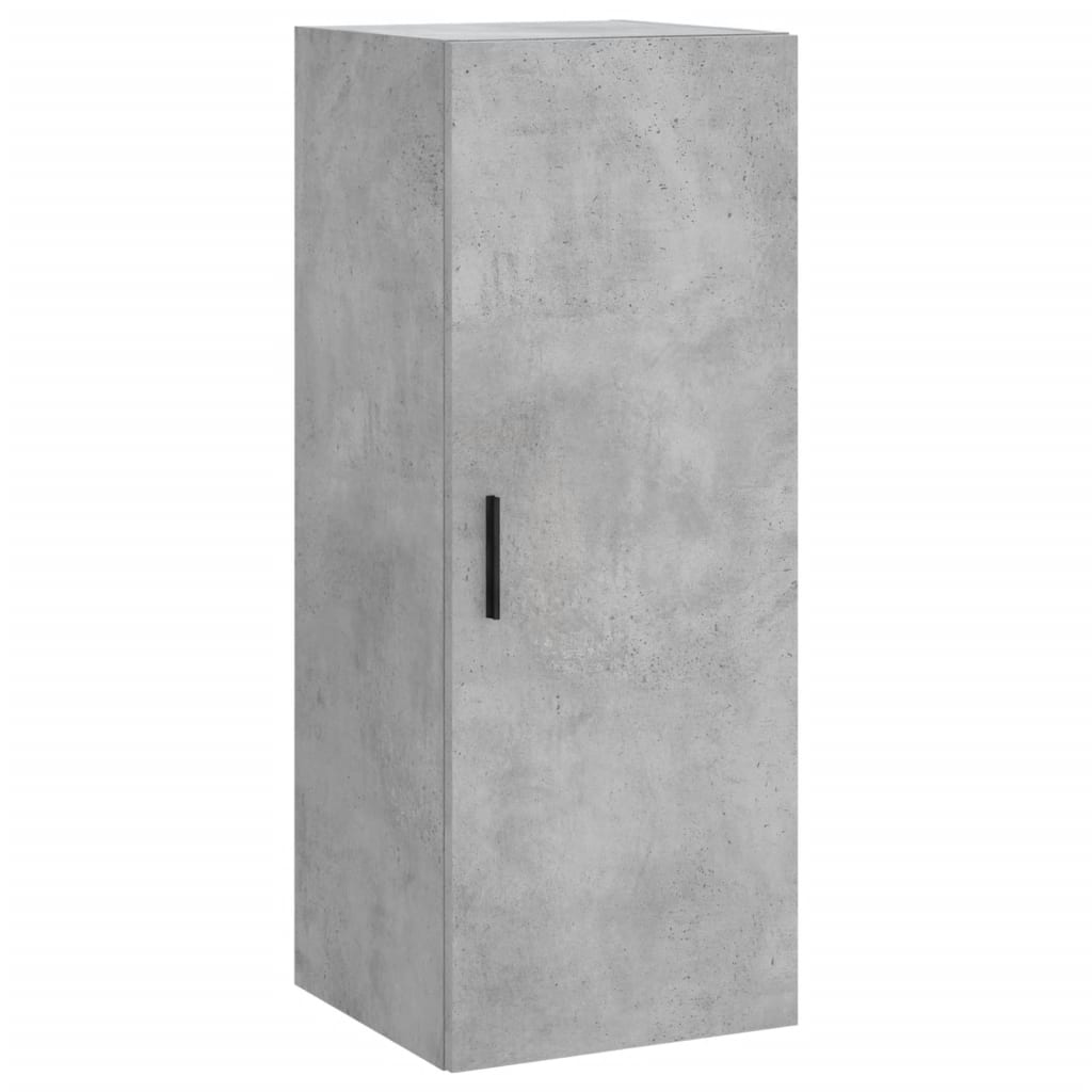 Betonszürke szerelt fa magasszekrény 34,5x34x180 cm 5