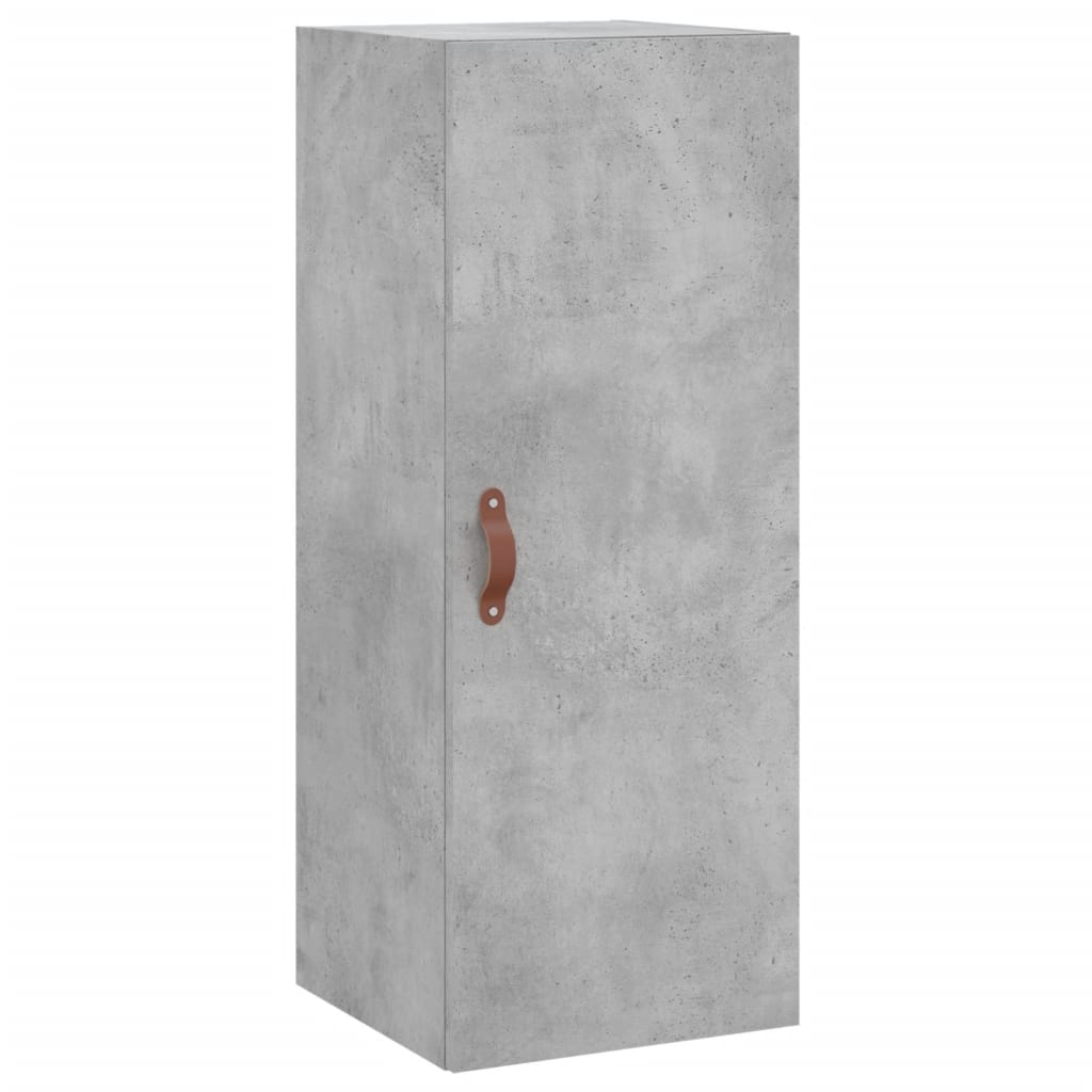 Betonszürke szerelt fa magasszekrény 34,5x34x180 cm 5