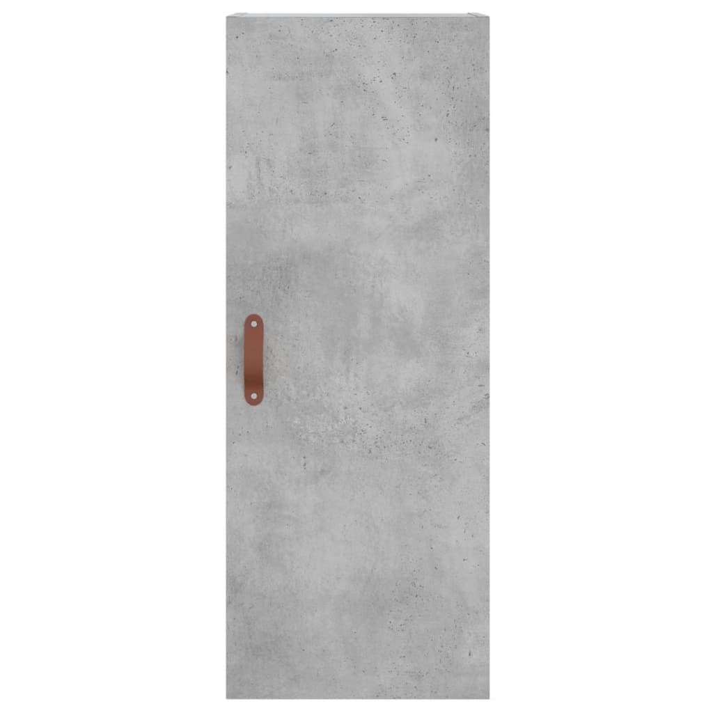 Betonszürke szerelt fa magasszekrény 34,5x34x180 cm 6