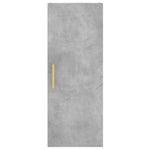Betonszürke szerelt fa magasszekrény 34,5x34x180 cm 8