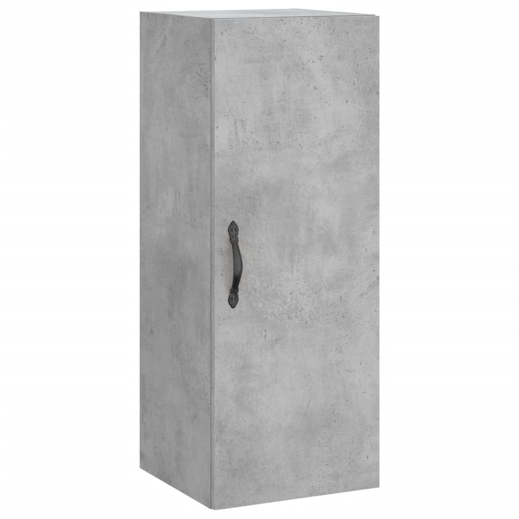 Betonszürke szerelt fa magasszekrény 34,5x34x180 cm 7