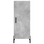 Betonszürke szerelt fa magasszekrény 34,5x34x180 cm 6