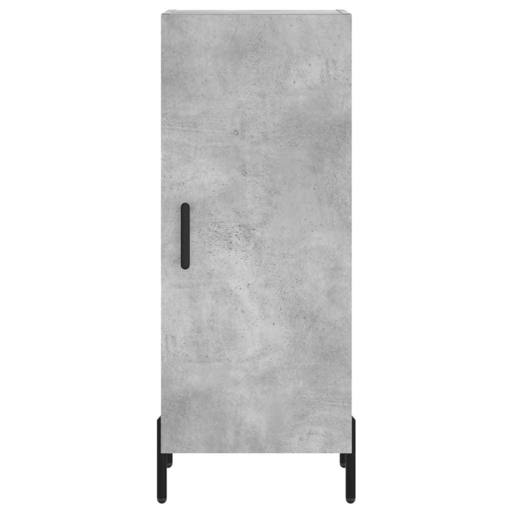 Betonszürke szerelt fa magasszekrény 34,5x34x180 cm 6