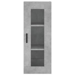 Betonszürke szerelt fa magasszekrény 34,5x34x180 cm 8