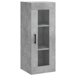 Betonszürke szerelt fa magasszekrény 34,5x34x180 cm 7