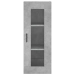 Betonszürke szerelt fa magasszekrény 34,5x34x180 cm 8