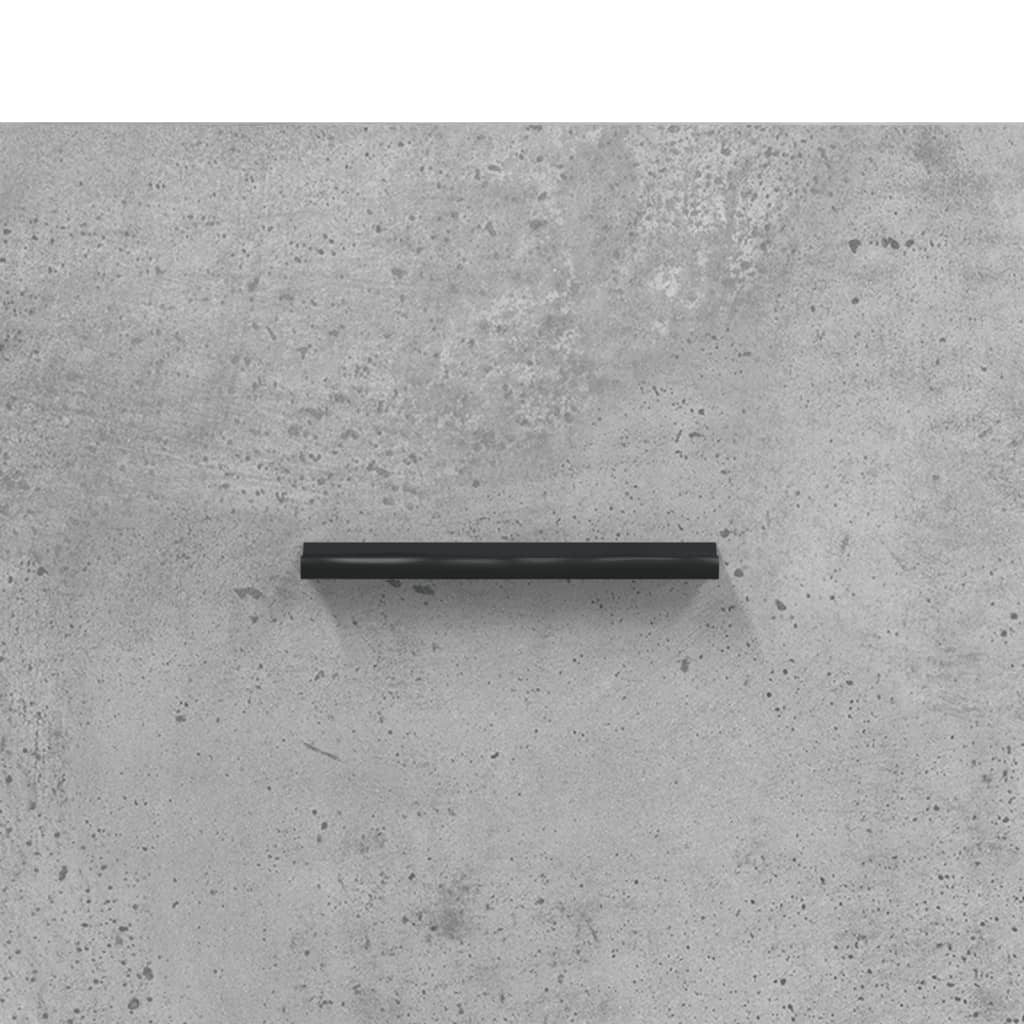 Betonszürke szerelt fa magasszekrény 34,5x34x180 cm 12