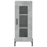 Betonszürke szerelt fa magasszekrény 34,5x34x180 cm 8