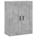 Betonszürke szerelt fa magasszekrény 69,5 x 34 x 180 cm 5