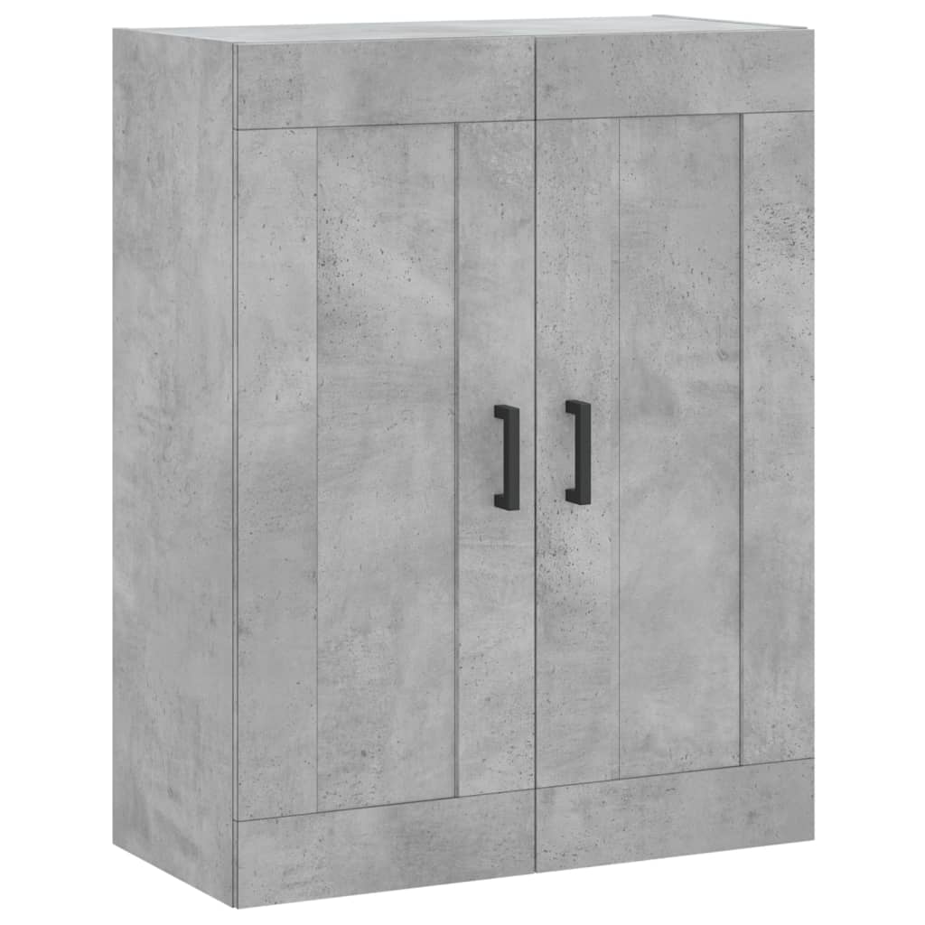 Betonszürke szerelt fa magasszekrény 69,5 x 34 x 180 cm 5