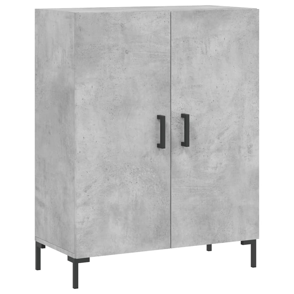 Betonszürke szerelt fa magasszekrény 69,5 x 34 x 180 cm 7