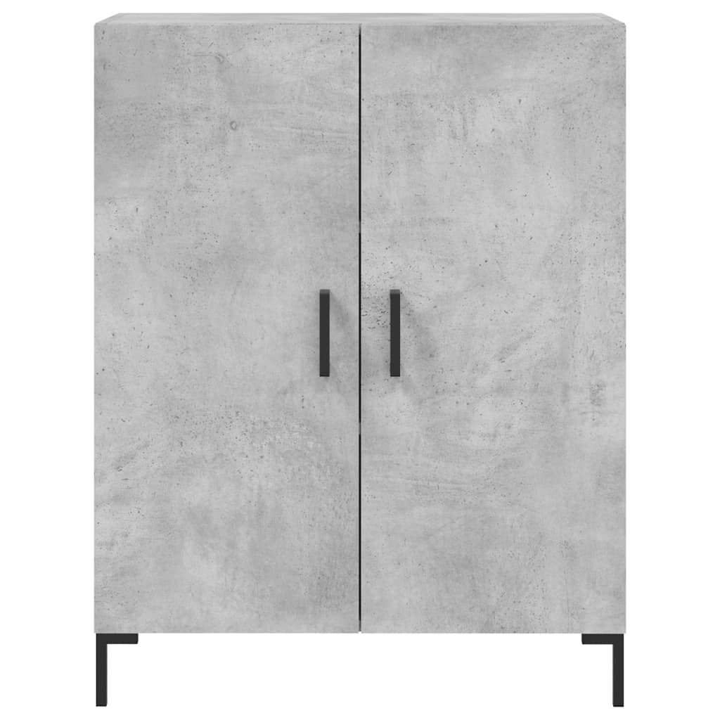 Betonszürke szerelt fa magasszekrény 69,5 x 34 x 180 cm 8