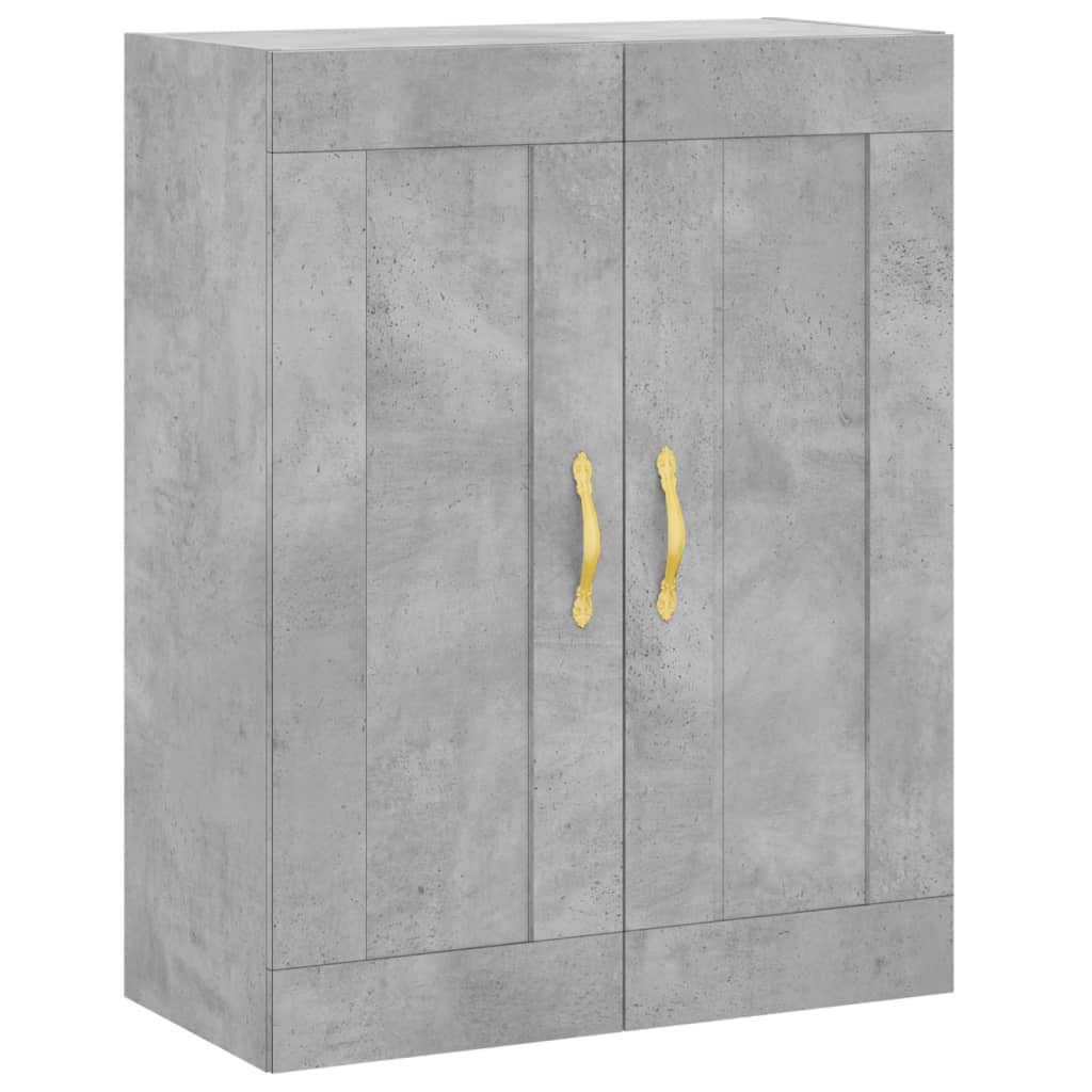 Betonszürke szerelt fa magasszekrény 69,5 x 34 x 180 cm 4