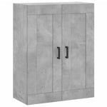 Betonszürke szerelt fa magasszekrény 69,5 x 34 x 180 cm 5