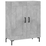 Betonszürke szerelt fa magasszekrény 69,5 x 34 x 180 cm 7