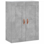 Betonszürke szerelt fa magasszekrény 69,5 x 34 x 180 cm 5