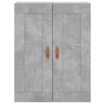 Betonszürke szerelt fa magasszekrény 69,5 x 34 x 180 cm 6