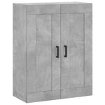 Betonszürke szerelt fa magasszekrény 69,5 x 34 x 180 cm 5