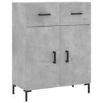 Betonszürke szerelt fa magasszekrény 69,5 x 34 x 180 cm 7