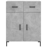 Betonszürke szerelt fa magasszekrény 69,5 x 34 x 180 cm 8