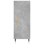 Betonszürke szerelt fa magasszekrény 34,5x34x180 cm 5