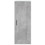 Betonszürke szerelt fa magasszekrény 34,5x34x180 cm 7
