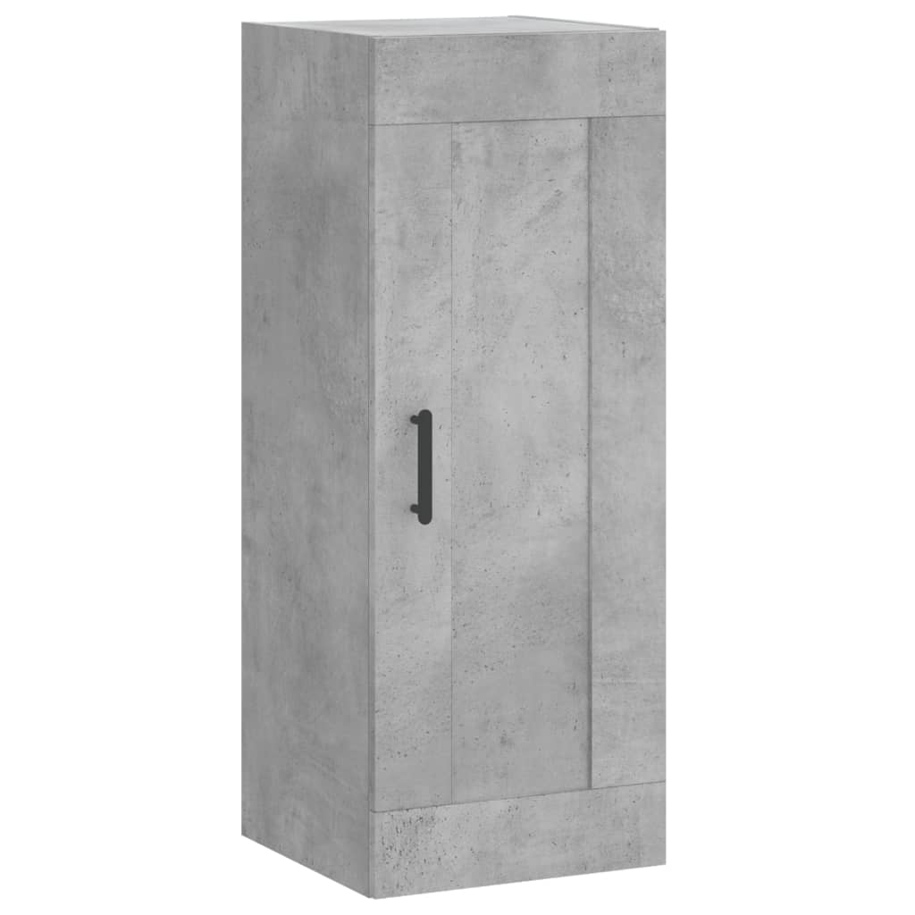 Betonszürke szerelt fa magasszekrény 34,5x34x180 cm 7