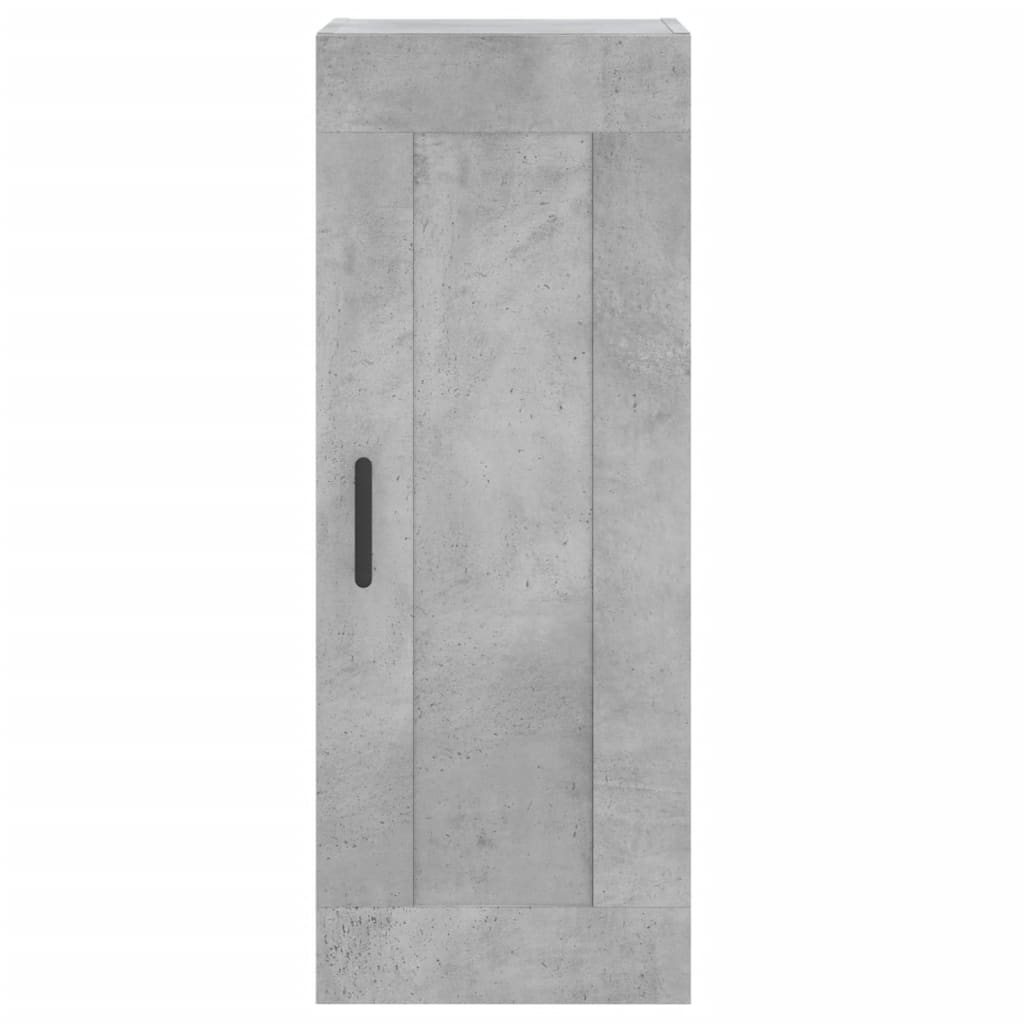Betonszürke szerelt fa magasszekrény 34,5x34x180 cm 8