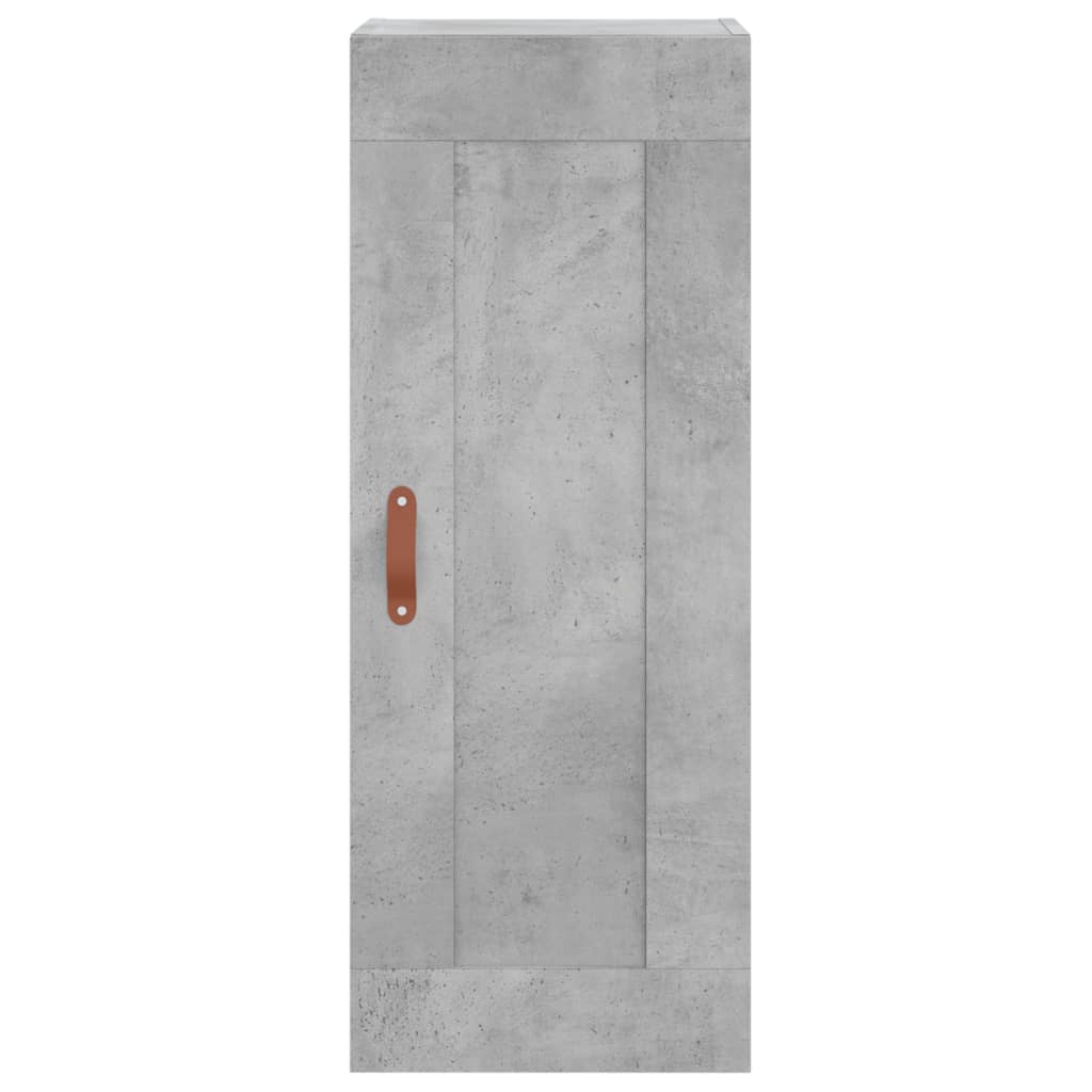 Betonszürke szerelt fa magasszekrény 34,5x34x180 cm 7