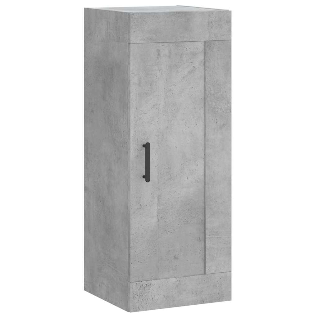 Betonszürke szerelt fa magasszekrény 34,5x34x180 cm 7