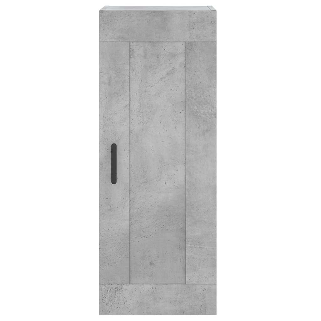 Betonszürke szerelt fa magasszekrény 34,5x34x180 cm 8