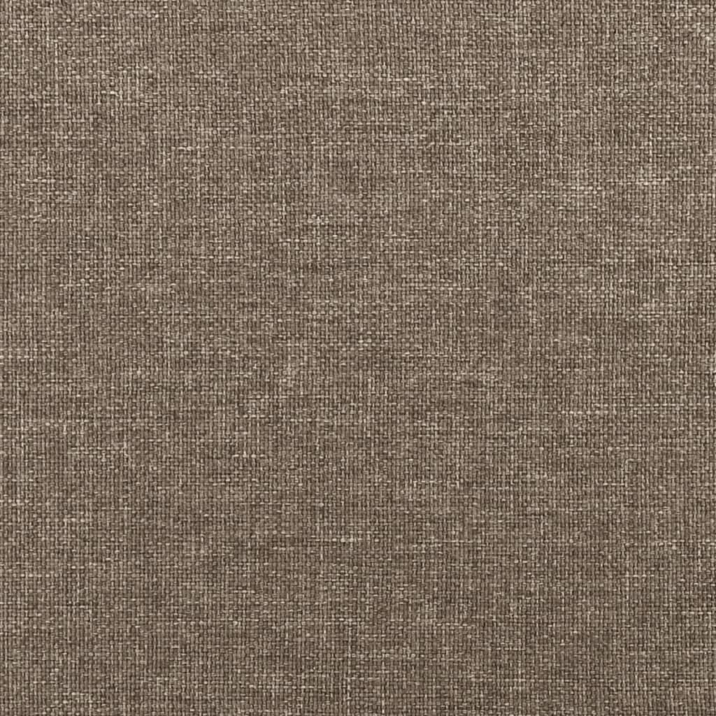 Tópszínű szövet rugós ágy matraccal 90 x 190 cm 9