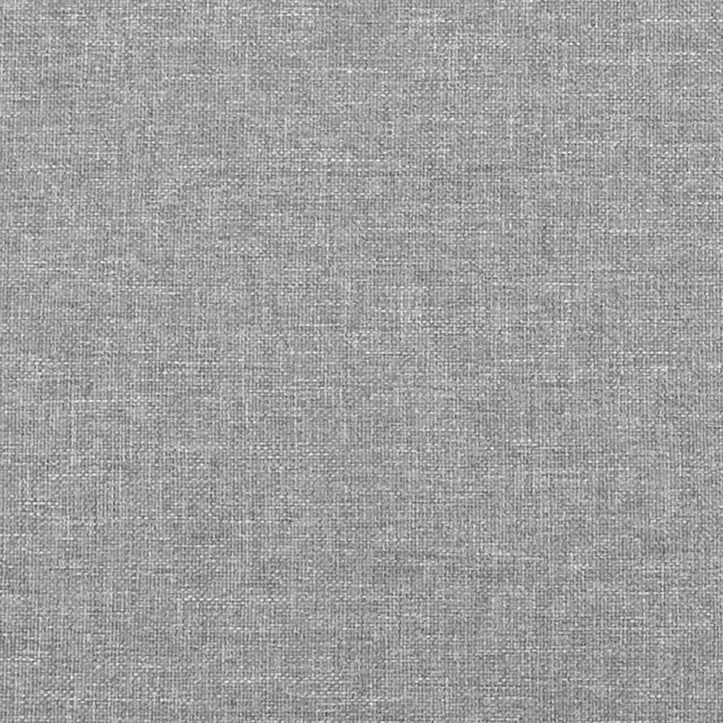 Világosszürke szövet rugós ágy matraccal 100 x 200 cm 9