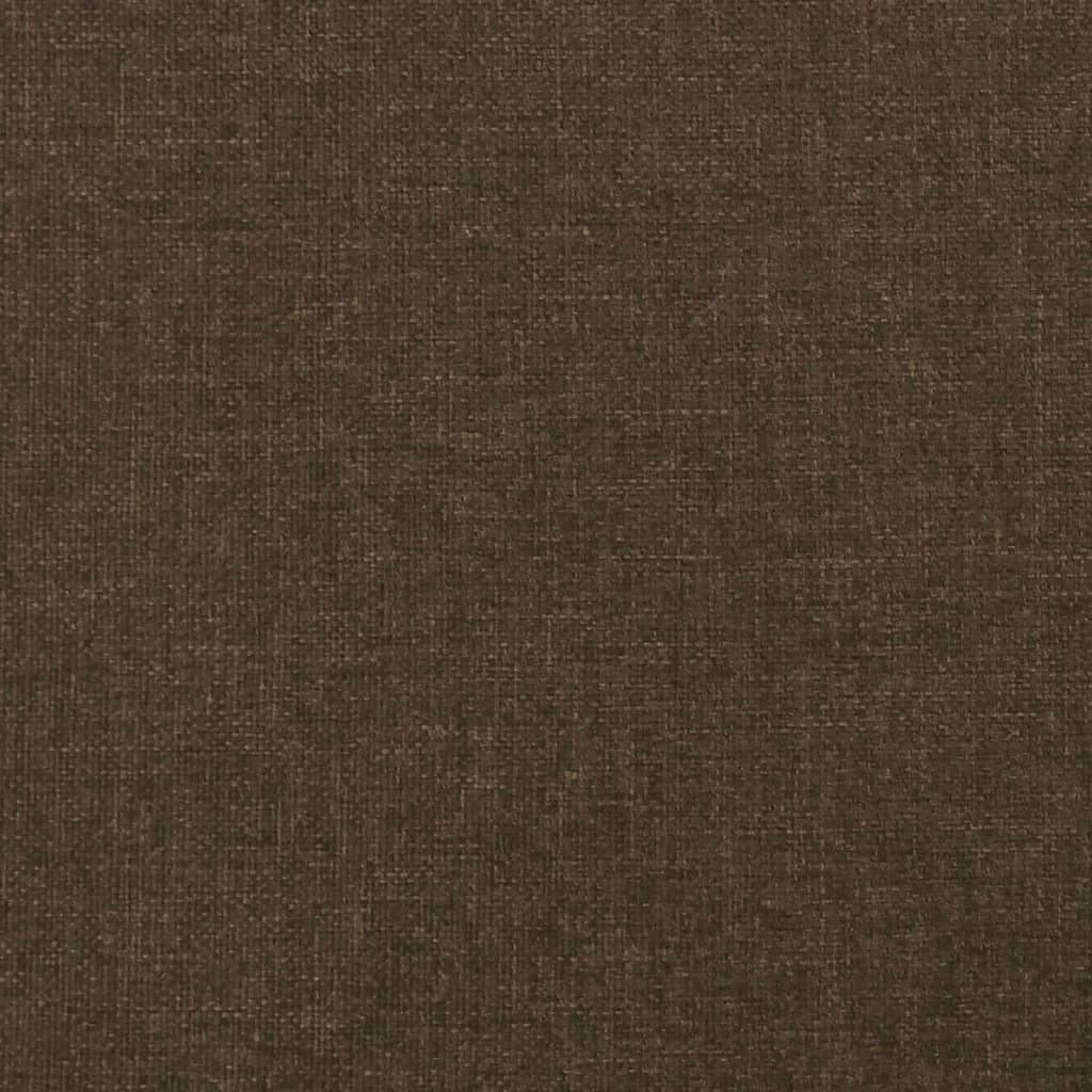 Sötétbarna szövet rugós ágy matraccal 80 x 200 cm 9