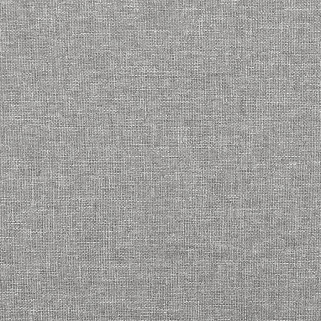 Világosszürke szövet rugós ágy matraccal 90 x 200 cm 9