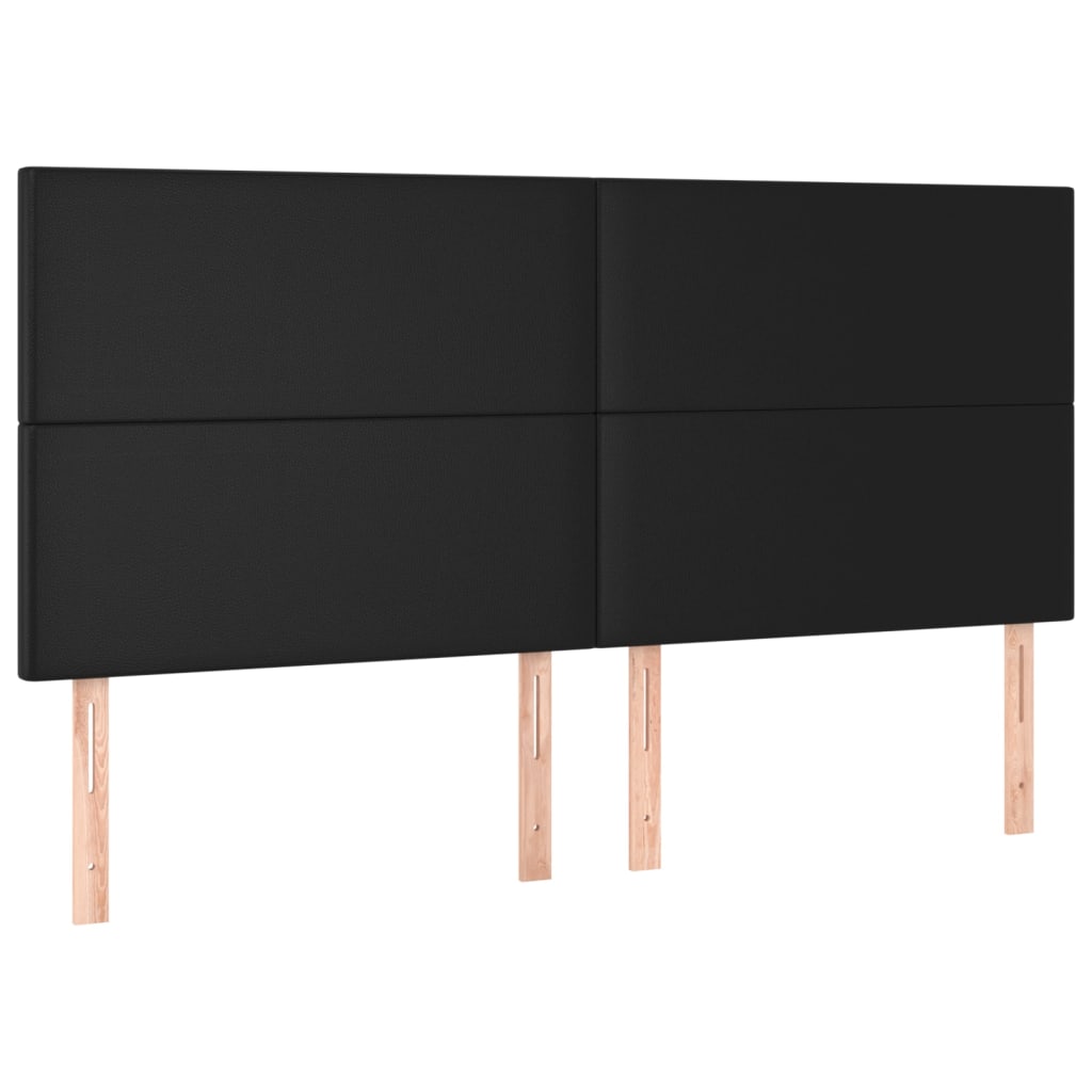 Fehér műbőr rugós ágy matraccal 200 x 200 cm 5