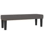 Szürke műbőr rugós ágy matraccal 140x190 cm 7